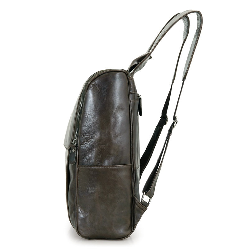 Urban Spirit Leather Backpack - Grey