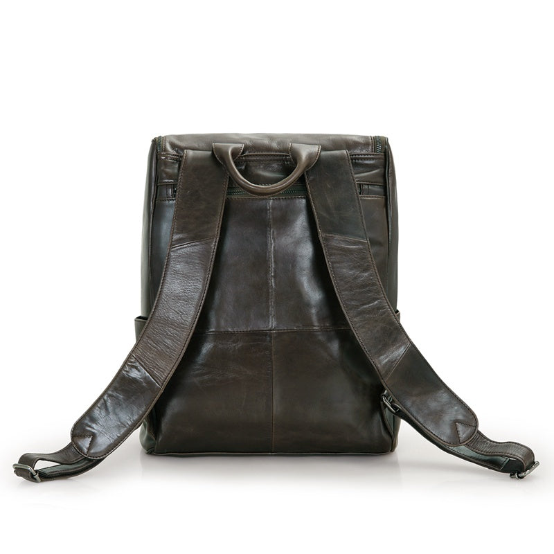 Urban Spirit Leather Backpack - Grey