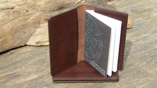 Pocket notebook cover - open with the night sky notebook