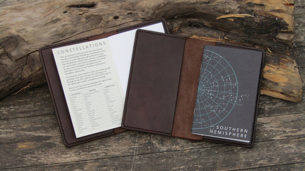 Two Pocket Notebook Covers with Night Sky Notebooks inside