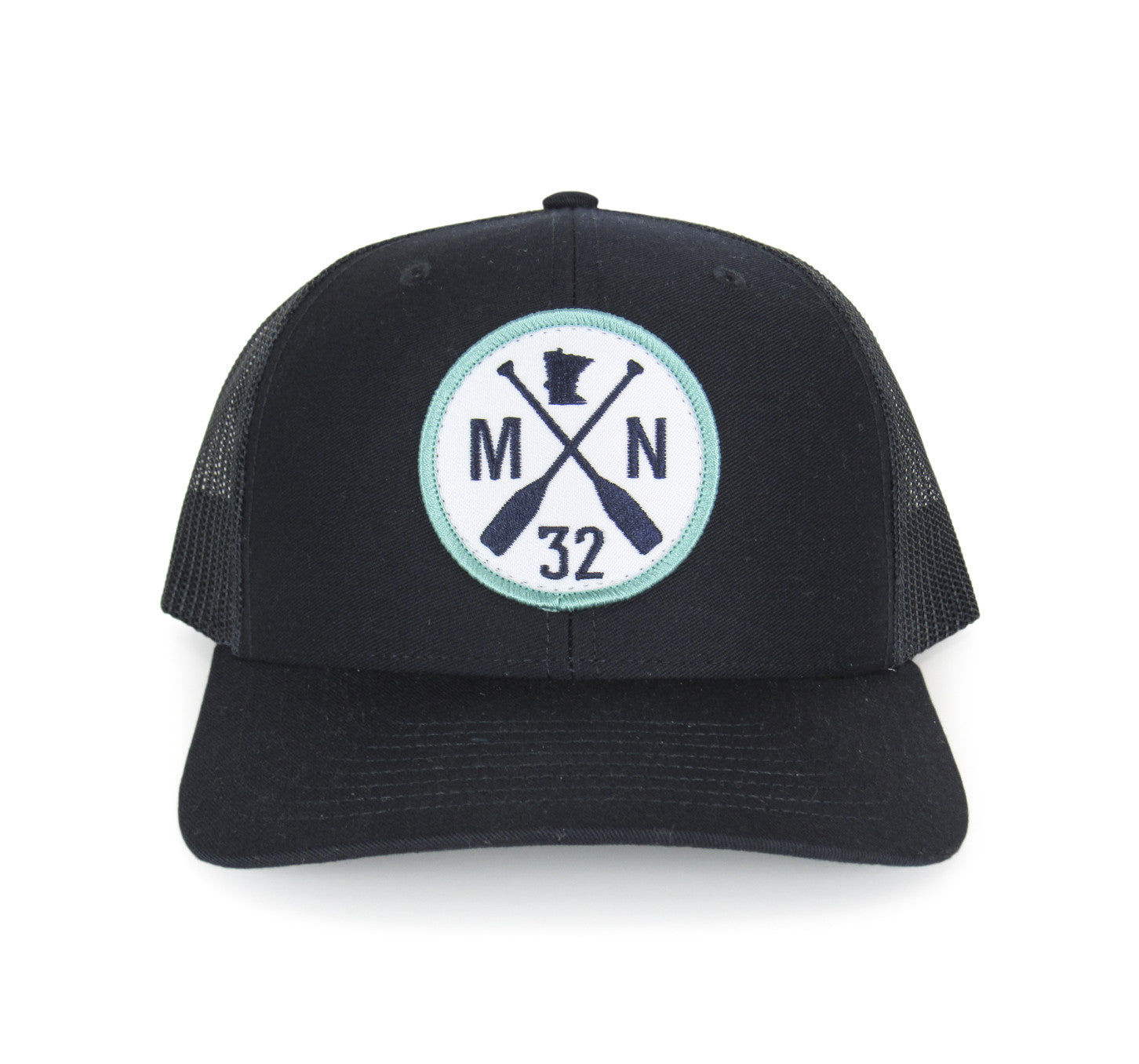 Navy + Teal MN Paddle Mesh Snapback 