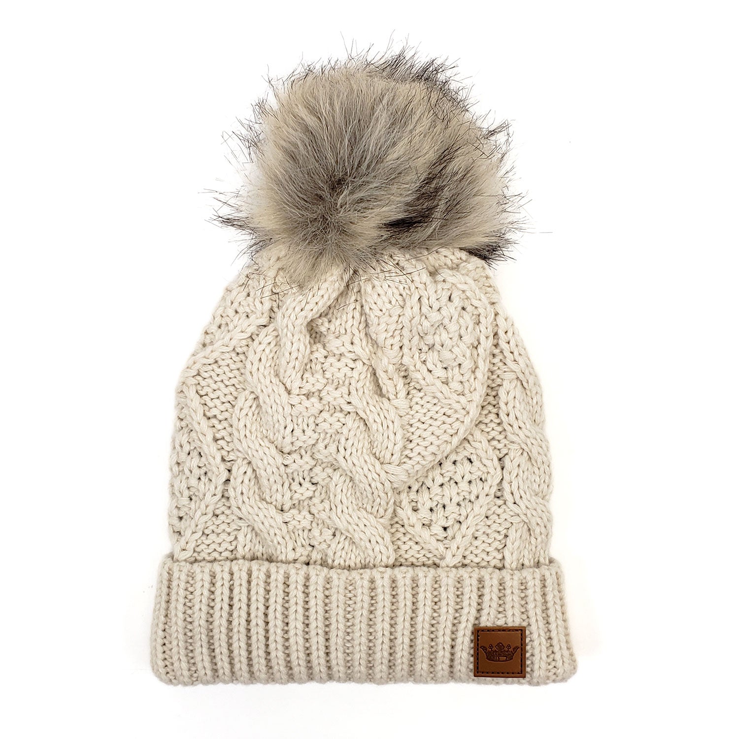 Lodge Fur Pom Hat - Ivory