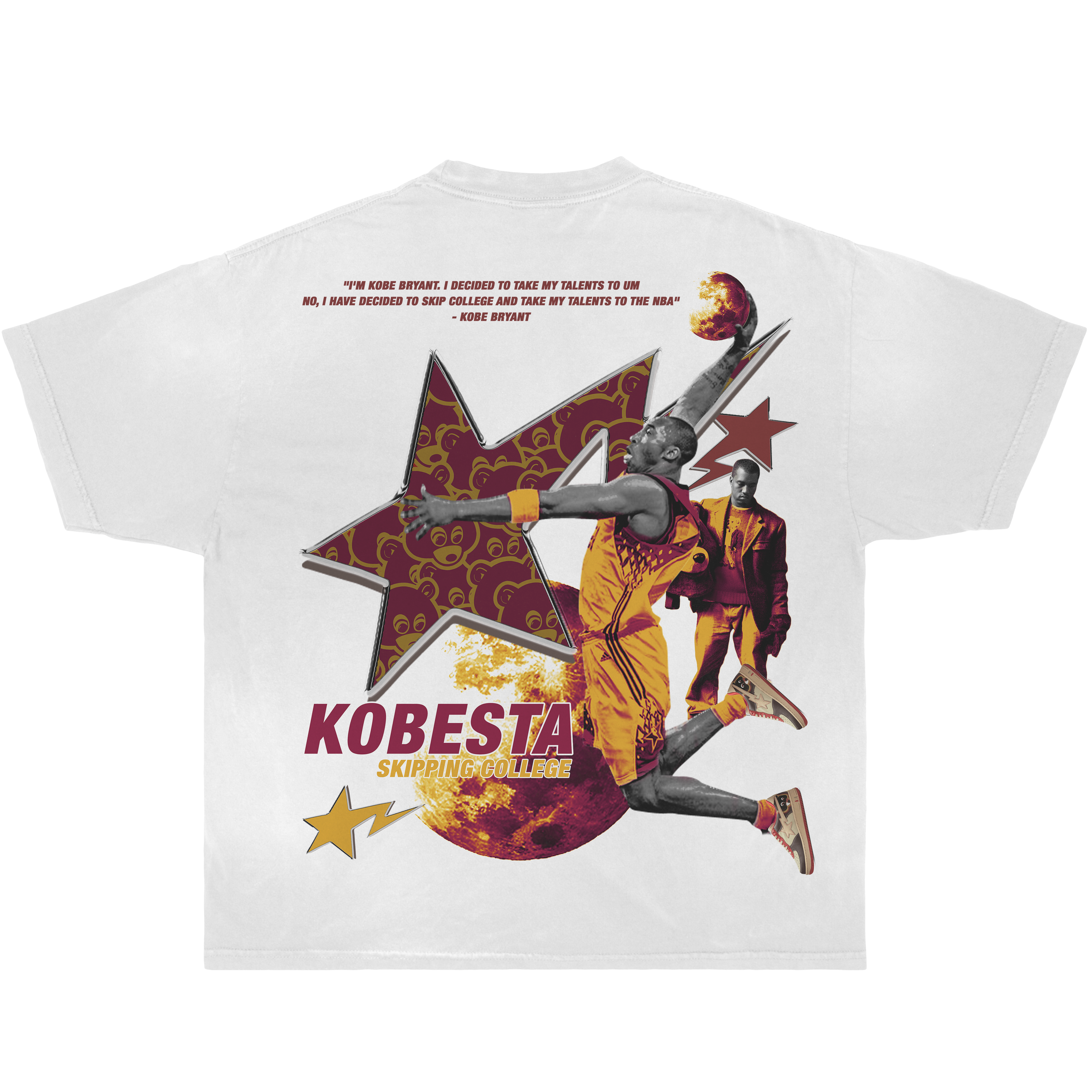 Kobesta Front & Back Tee Available in Black, White, or Chocolate