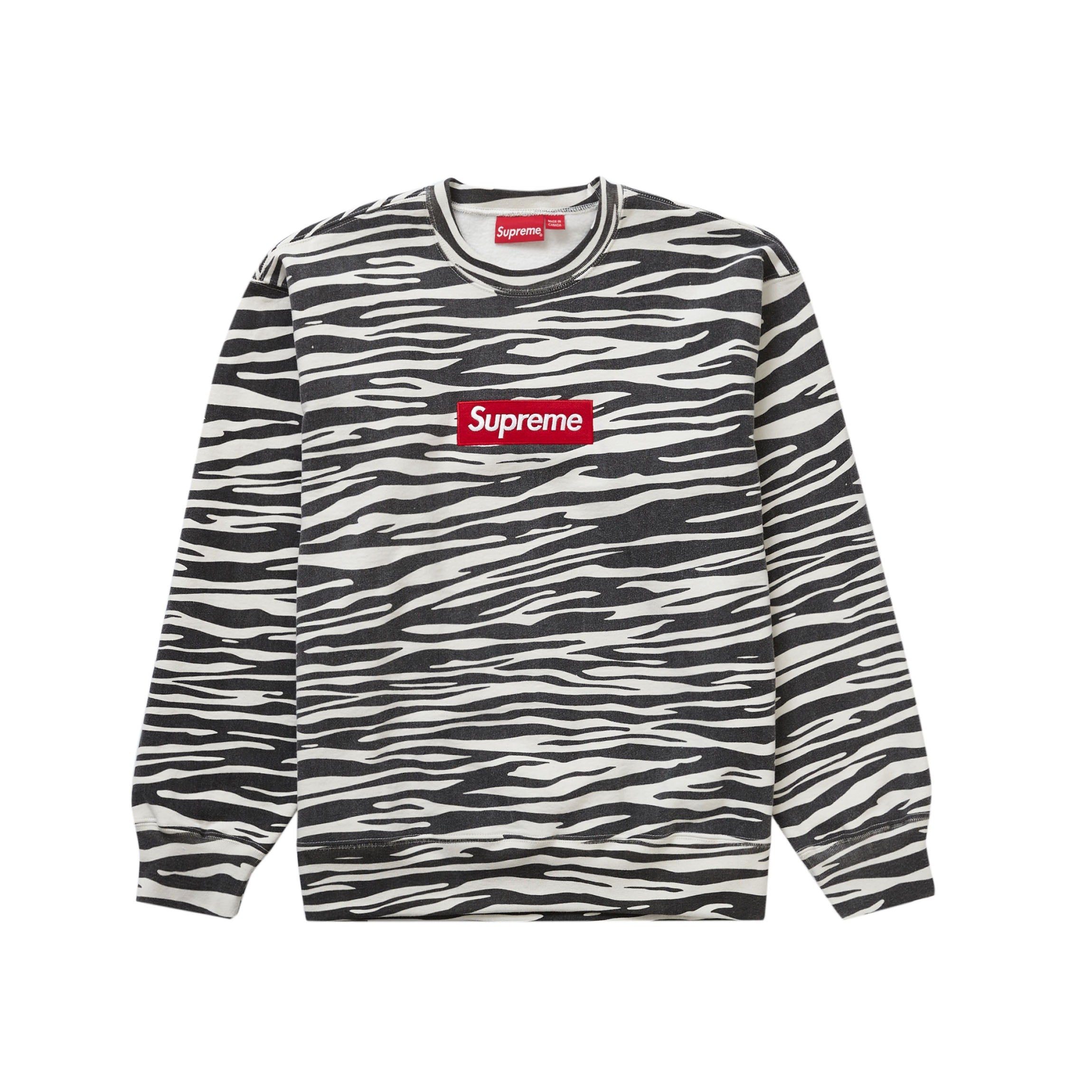 Supreme Box Logo Crewneck ボックスロゴ ゼブラ-