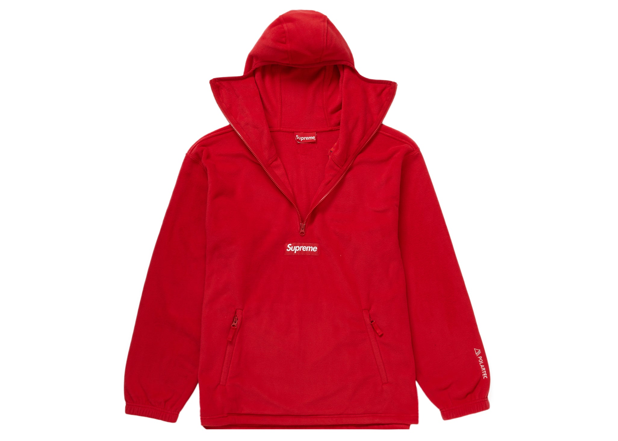 Supreme Polartec Facemask Half Zip Pullover Red – LacedUp