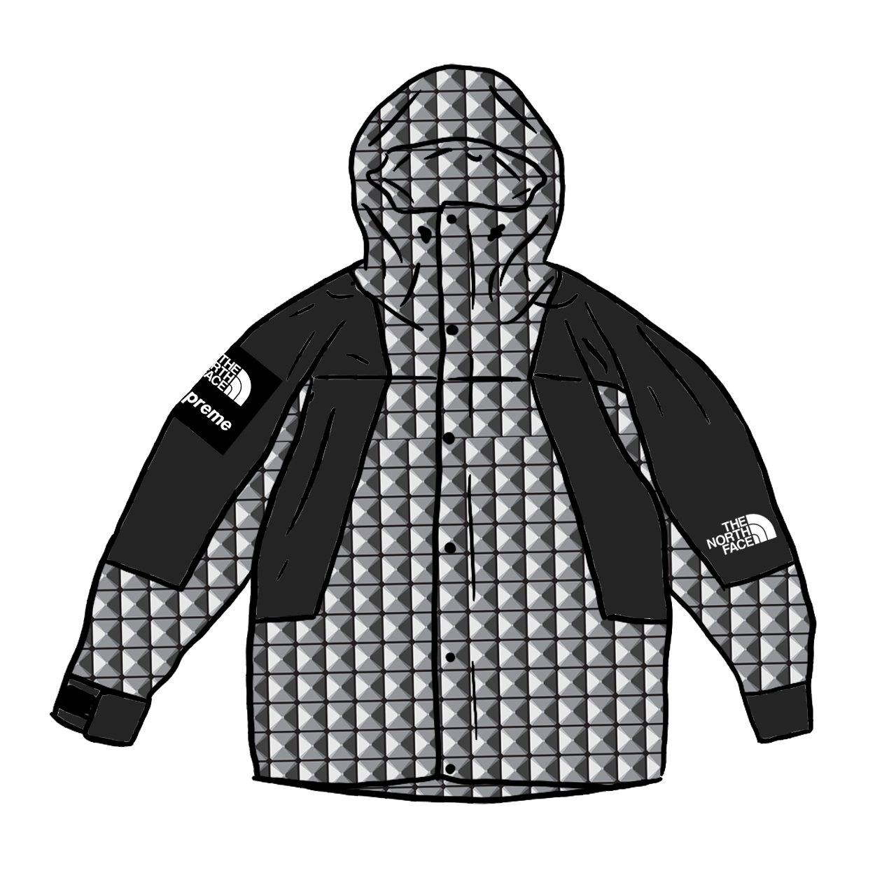 Supreme The North Face Studded Mountain Light Jacket Black – LacedUp