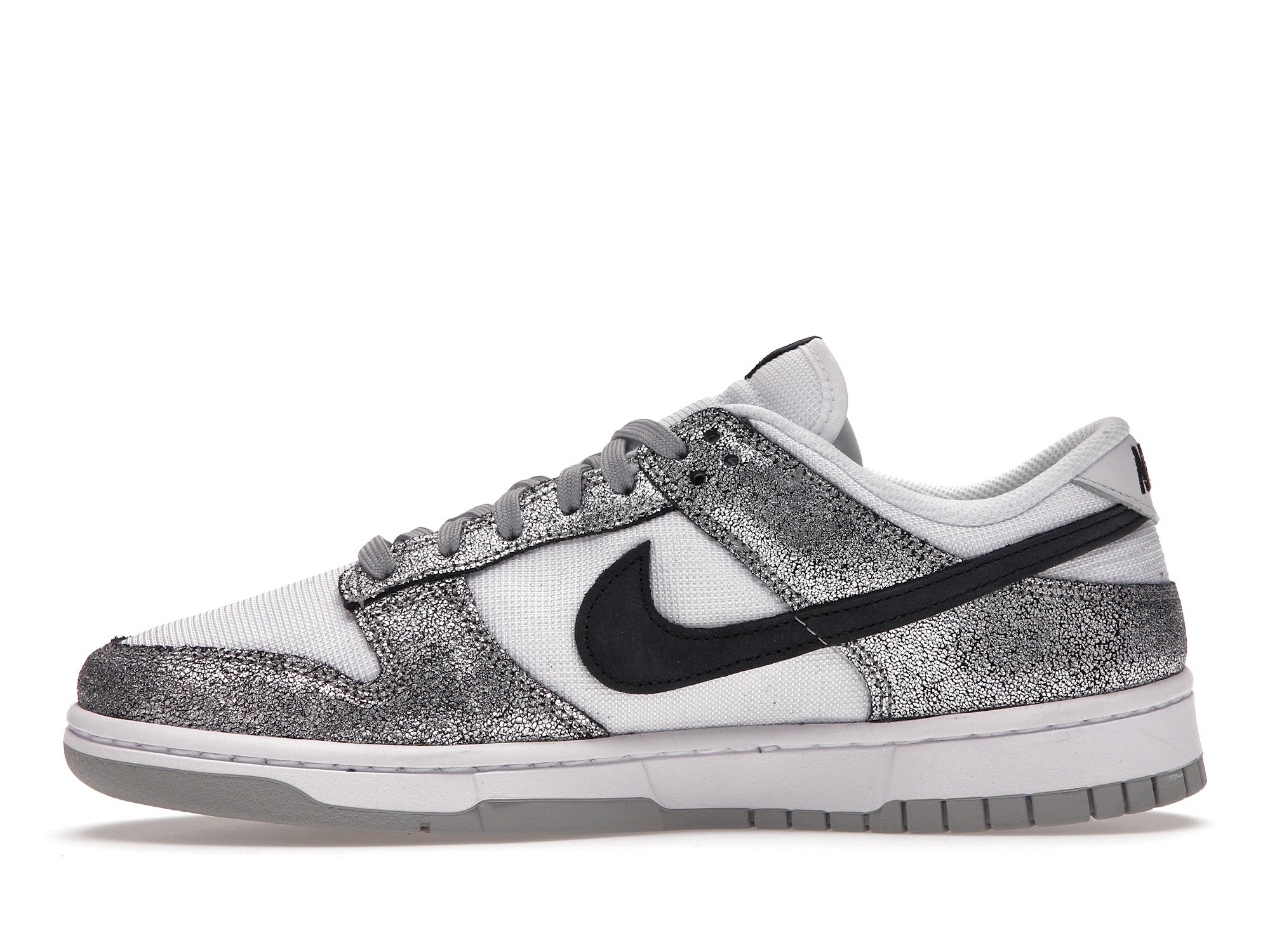 nike dunk low golden gals metallic silver