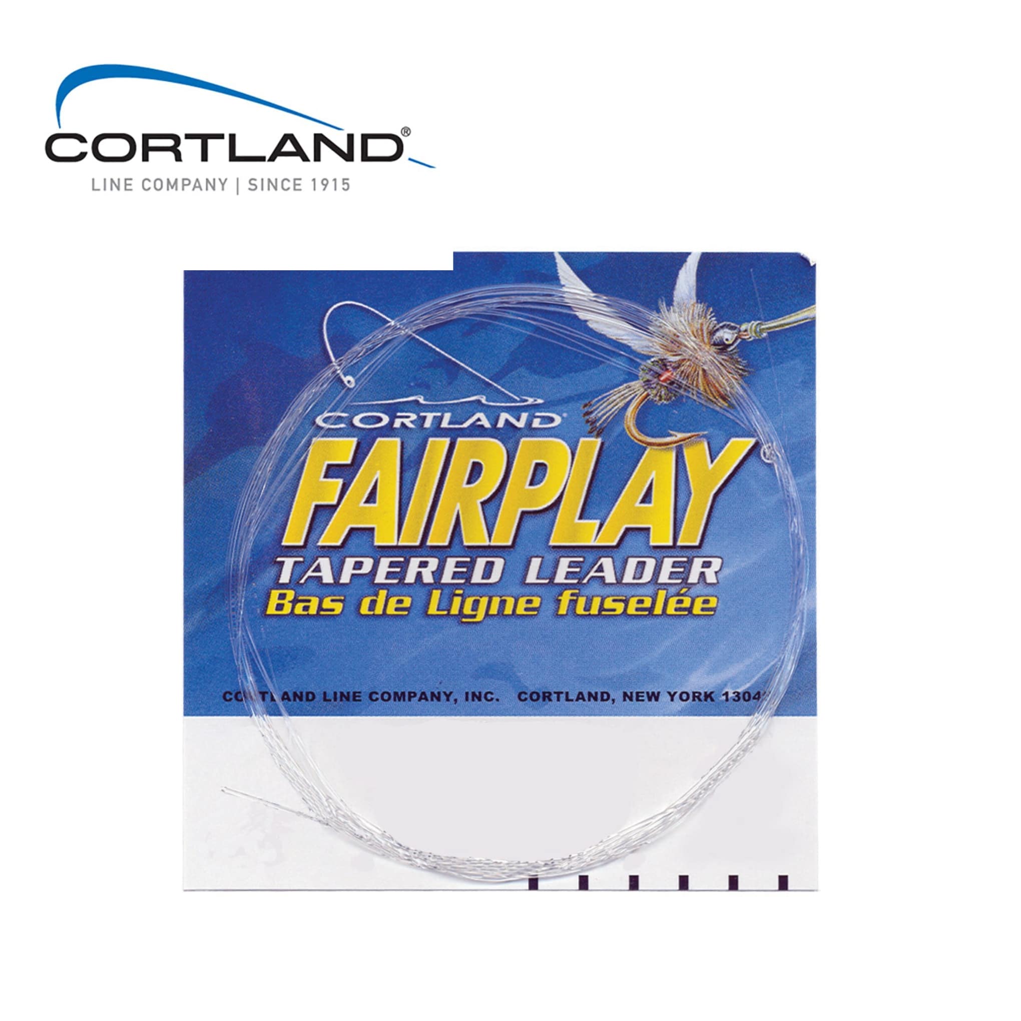 Cortland Fairplay Tapered Leader 7.5/9 ft Fly Fishing Salmon Trout Tippet  Line