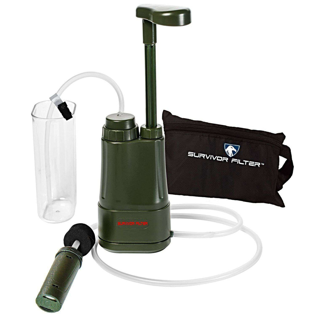SURVIVOR FILTER PRO(TM) Portable Water Filter Pump
