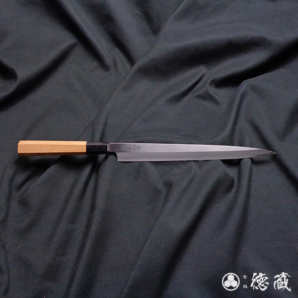 碳素高级白钢章鱼刀（切章鱼刀）日本紫杉八角柄– Tokuzo Knives