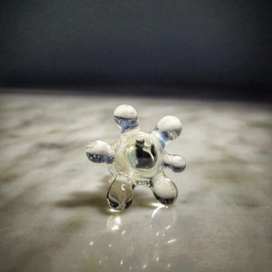 "UV Lucy Black Cat Splat" Joystick By OBE 906 Glass - Lucky Cat Smoke Shop 