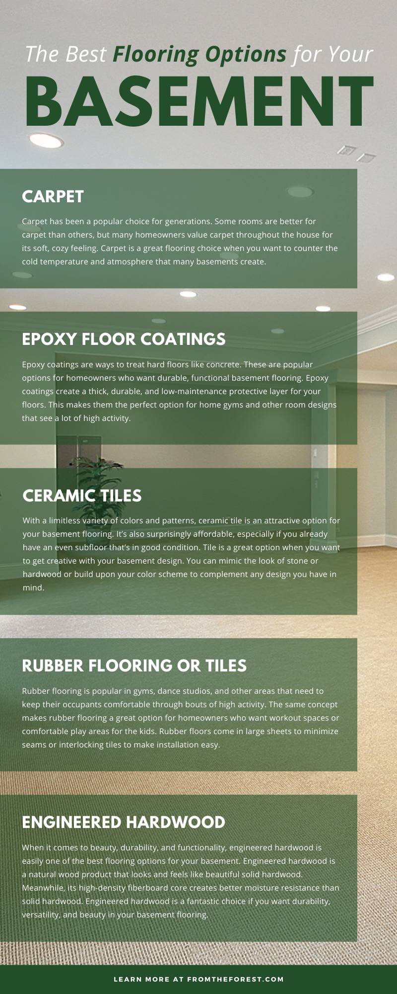 The Best Flooring Options for Your Basement