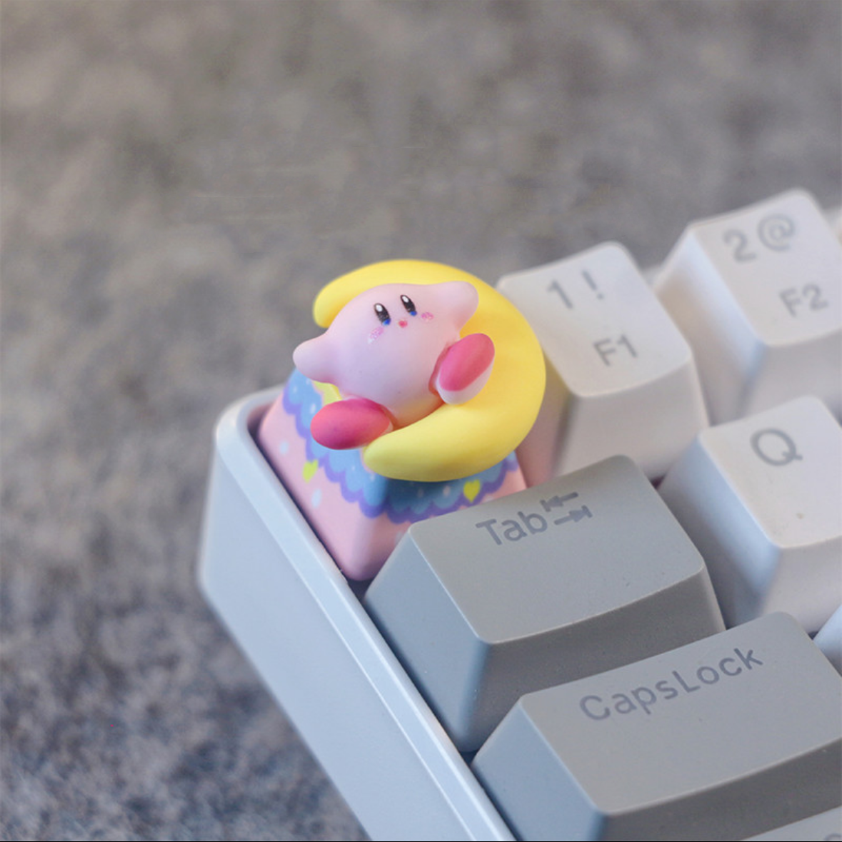 Kirby and Moon Custom Keycaps Artisan keycap