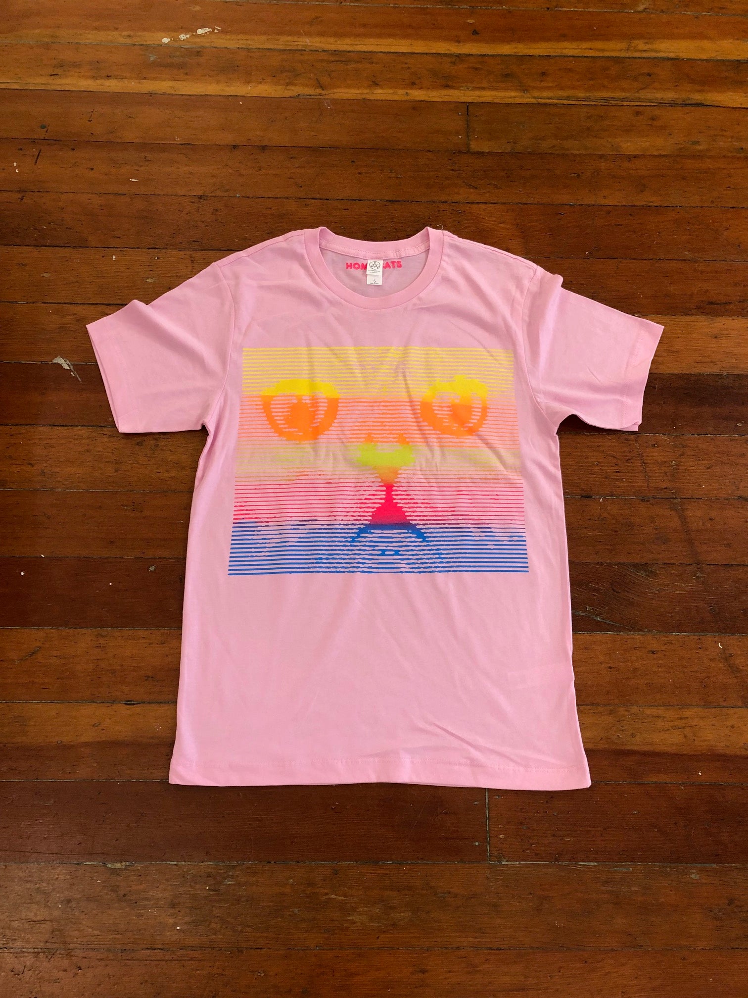 CAT TEE BY HOMOCATS - pink