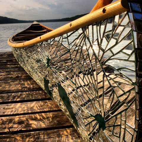 Brad Copping mirrored canoe