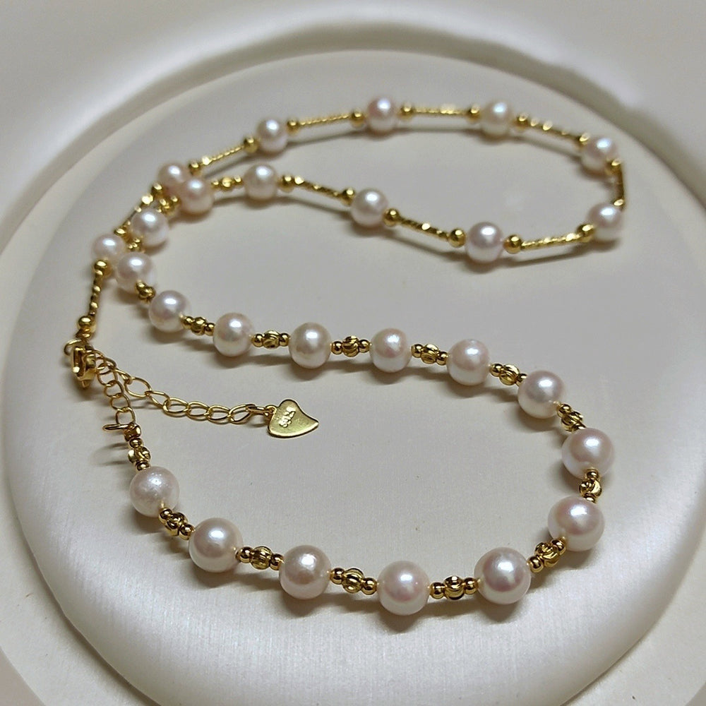 Laila Akoya Pearl Strand Necklace