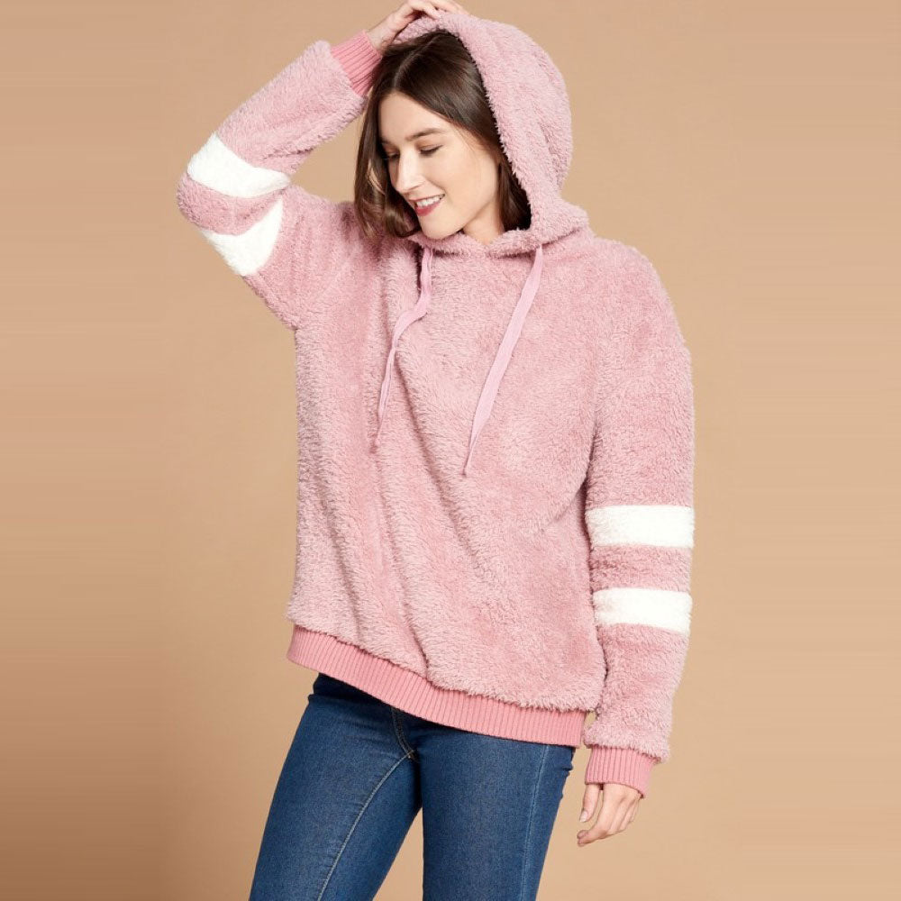 Furry Stripes Hoodie