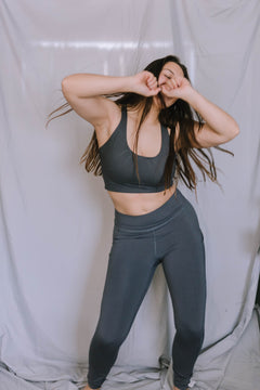 Stay Fierce Bralette - Titanium