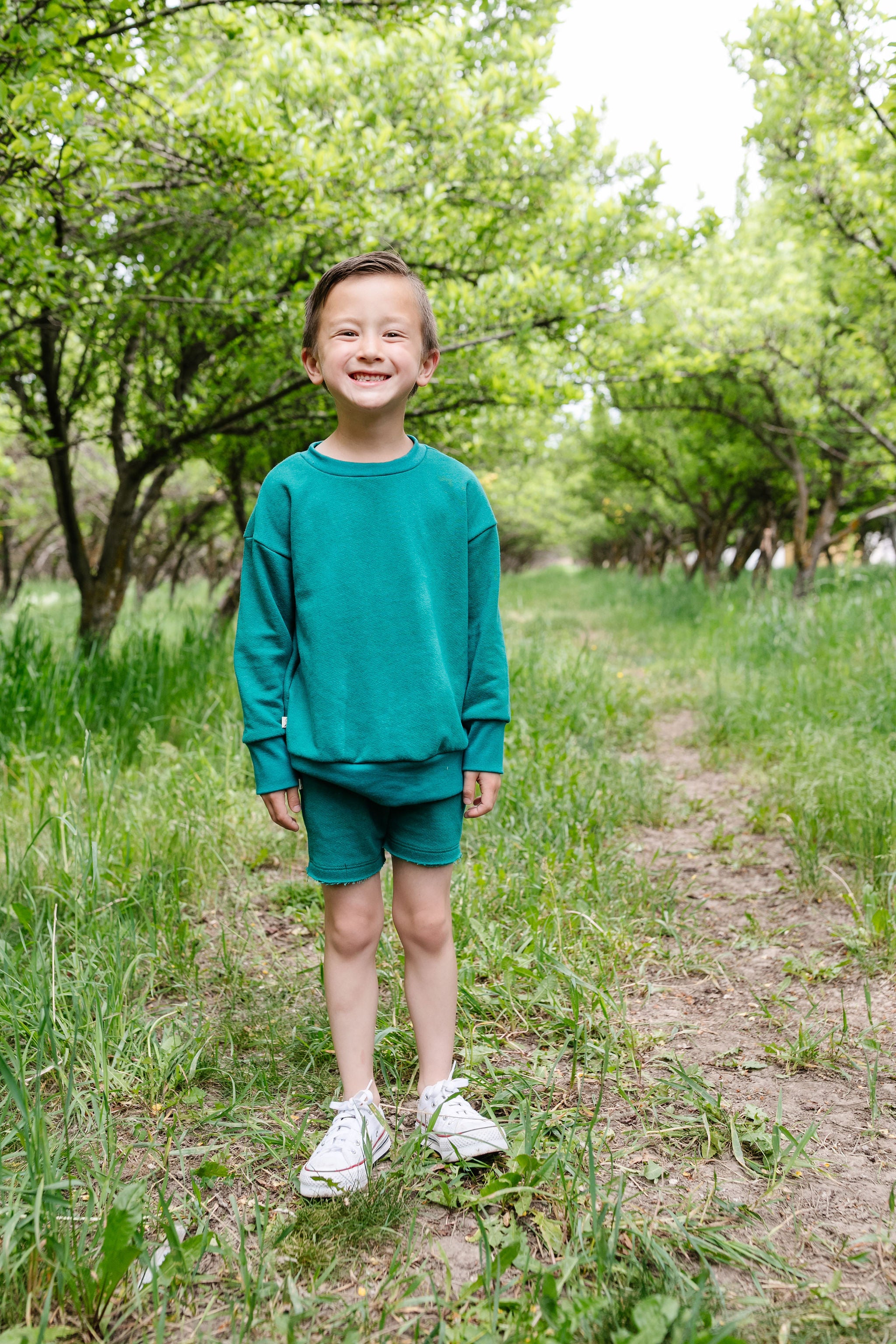 boxy sweatshirt - periwinkle – Childhoods Clothing