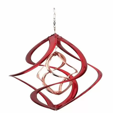 Red Carpet Studios Cosmix Wind Spinner, 14-Inch Long, Copper and Red (14")