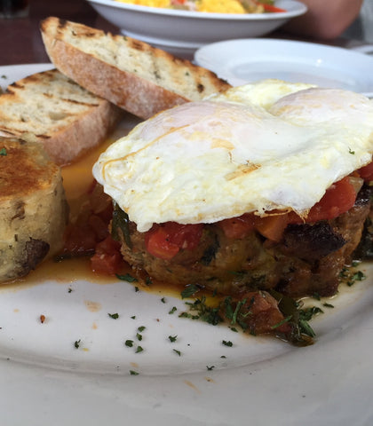 The Breakfast Bar Meatloaf Steak and Eggs