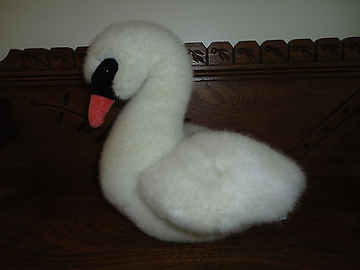white swan stuffed animal