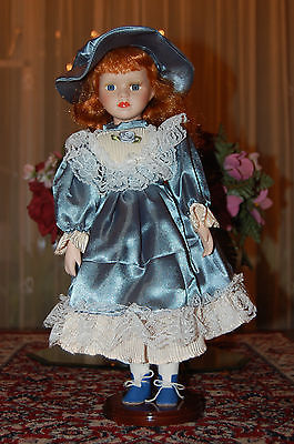 porcelain doll blue dress