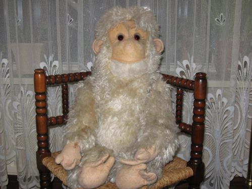 grey monkey stuffed animal