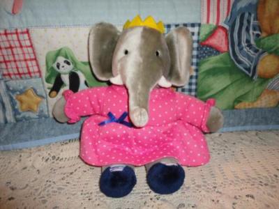 babar the elephant stuffed animal
