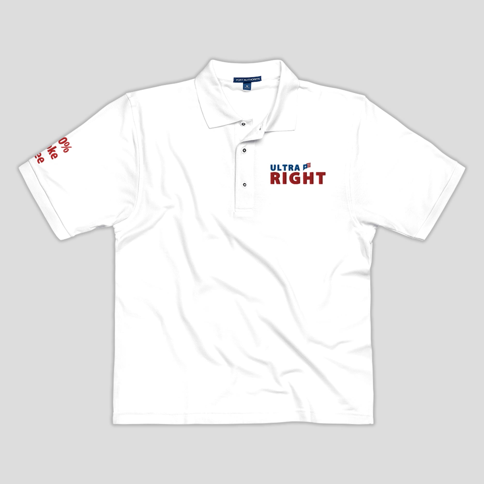 Official Conservative Dad ULTRA RIGHT Men's Premium Embroidered Polo - Ultra Right Beer product image