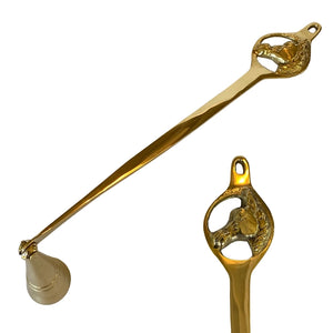Brass Horse Head Candle Snuffer - The Equine Room