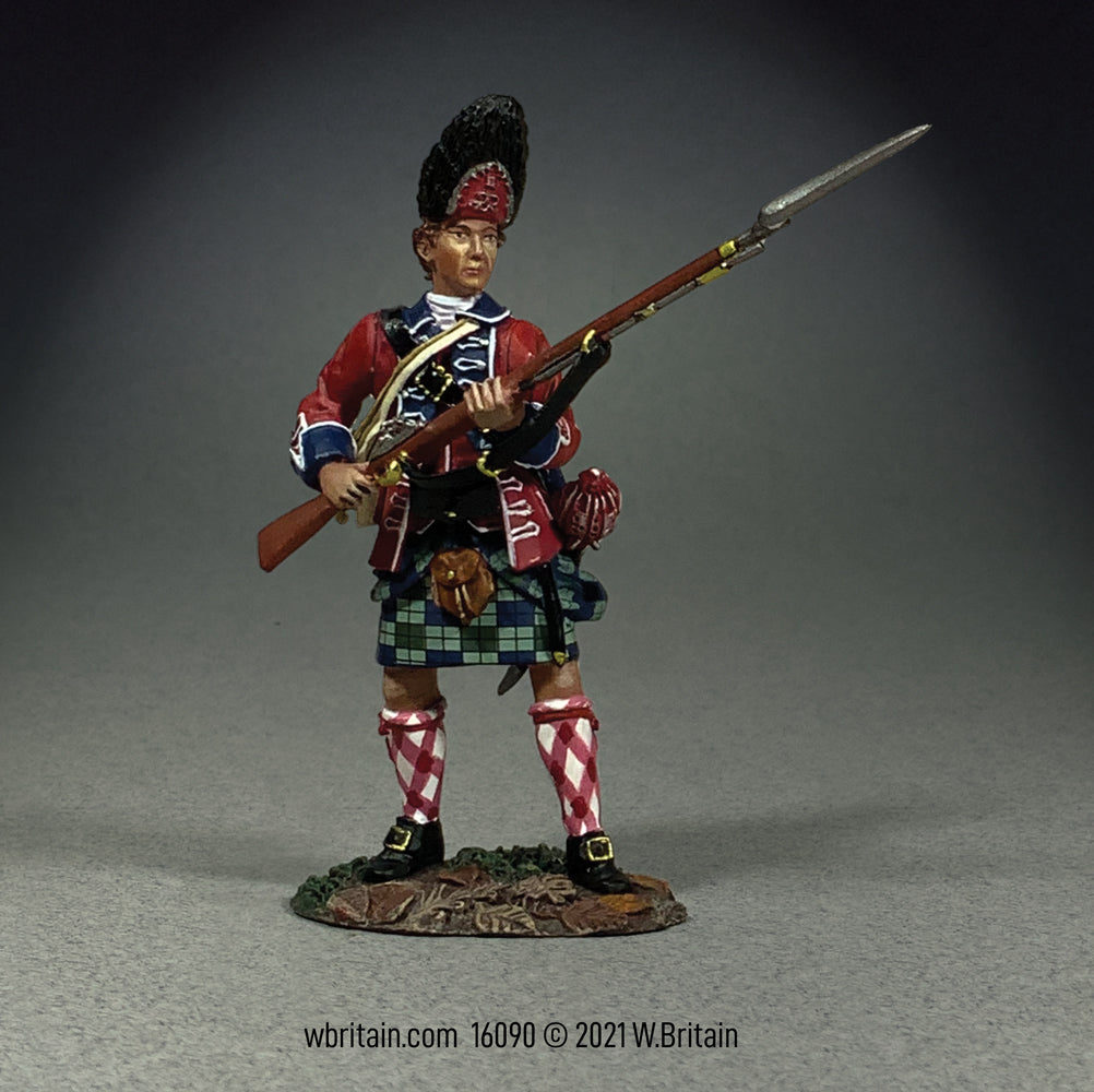 16090 - 42nd Foot Royal Highland Regiment Grenadier Standing Defending,  1758-63