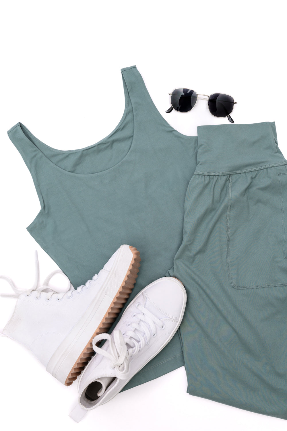 Always Accelerating Joggers in Tidewater Teal & Casual But Cool Tank in Tidewater Teal.jpg