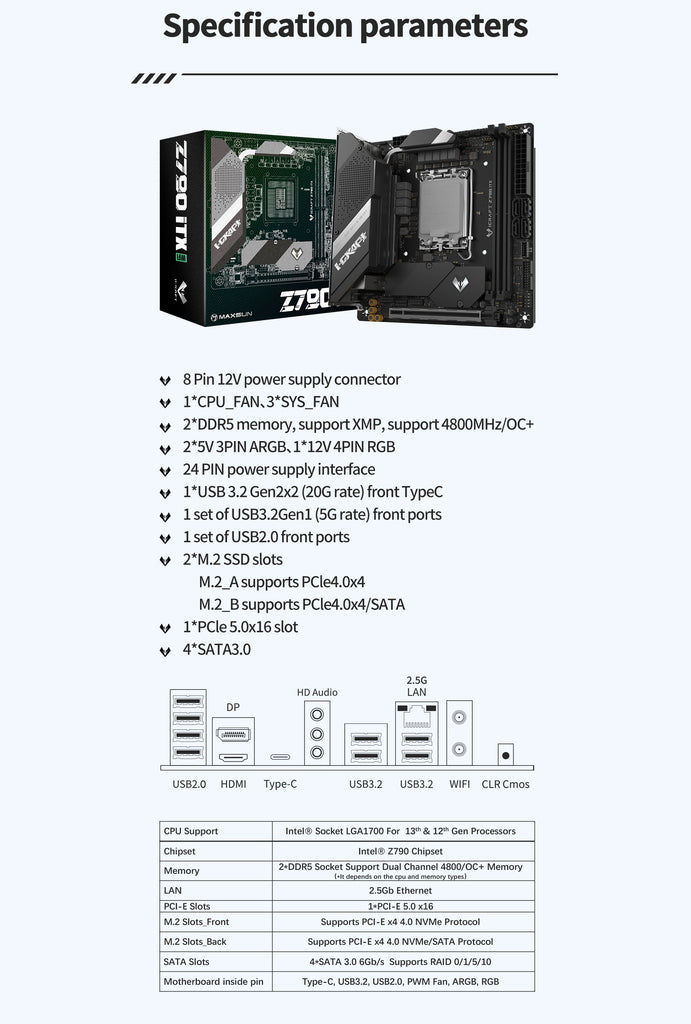 MAXSUN motherboard ITX WIFI