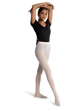 Footless Tight w Self Knit Waist Band
