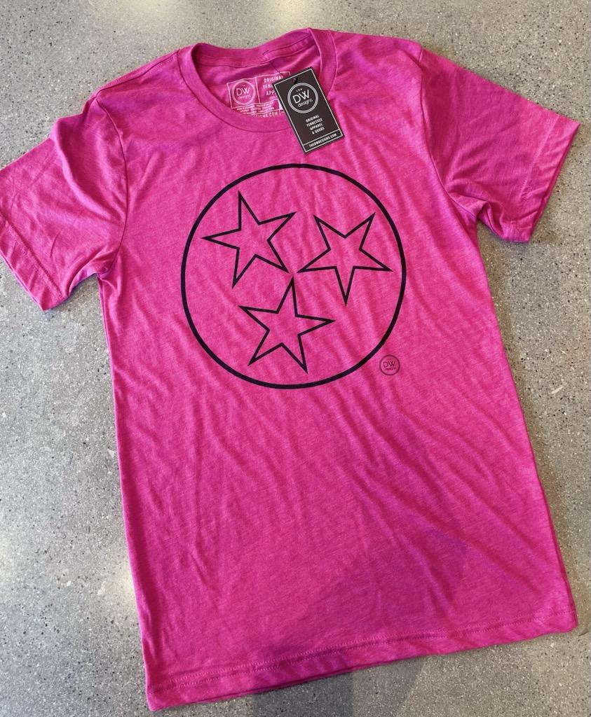 The Tristar Outline Tee - Pink