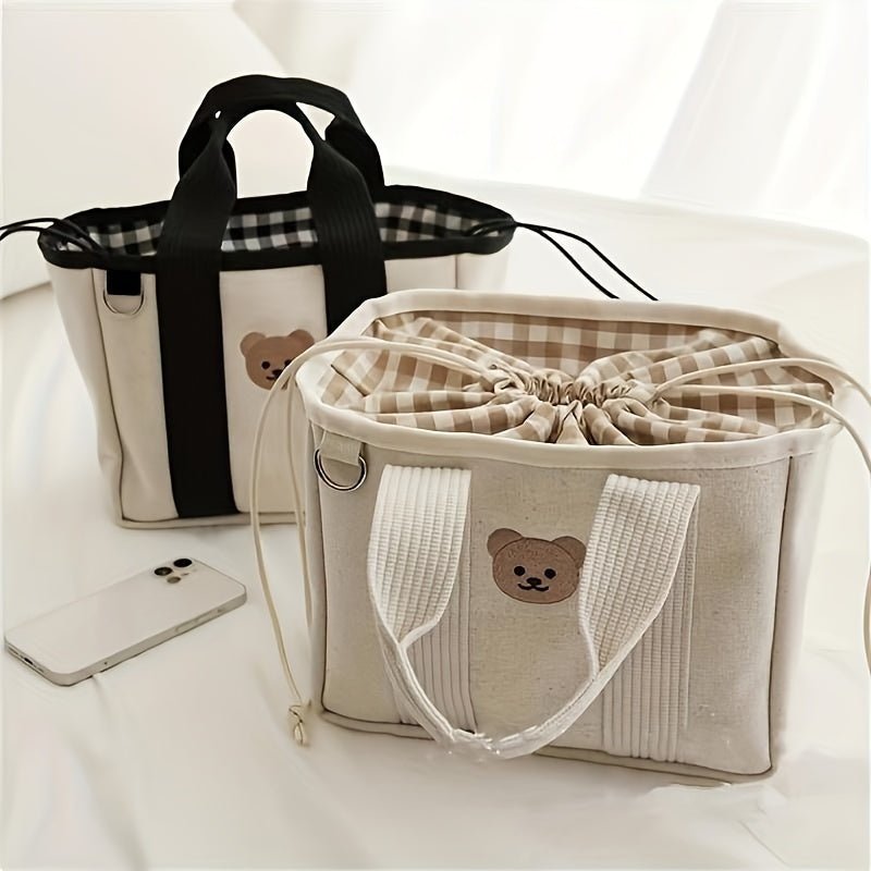 Korean Baby Diaper Tote Bag Multi Functional Large Capacity Canvas