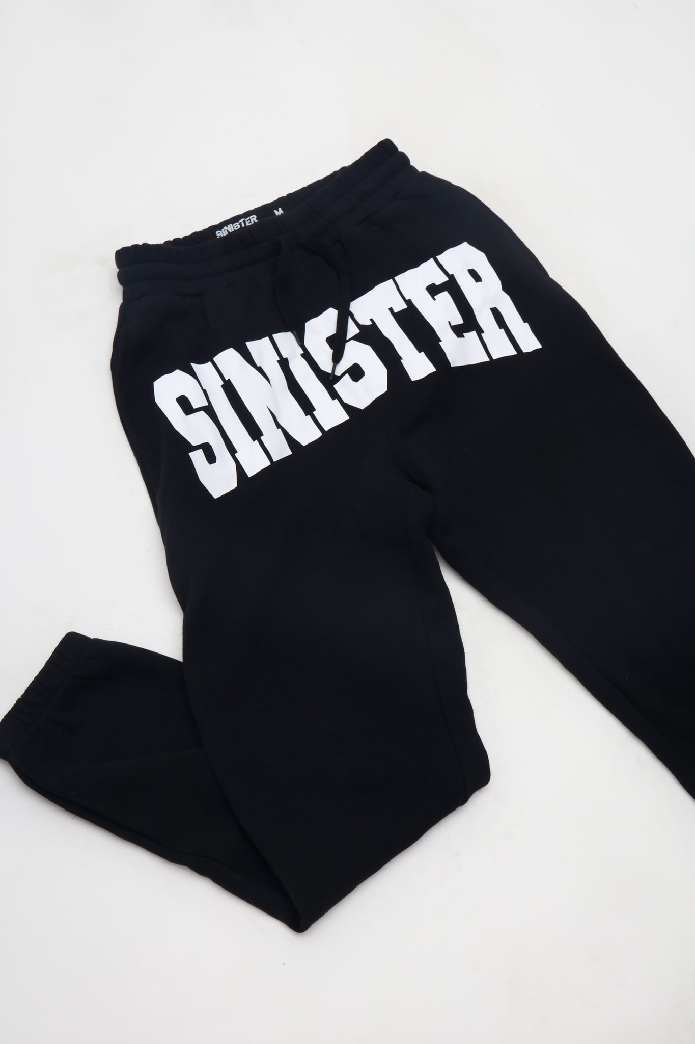 Sinist3r Brand Shirt Men's Large Black Crew Neck Sinister Sword Sheild Band  Tee