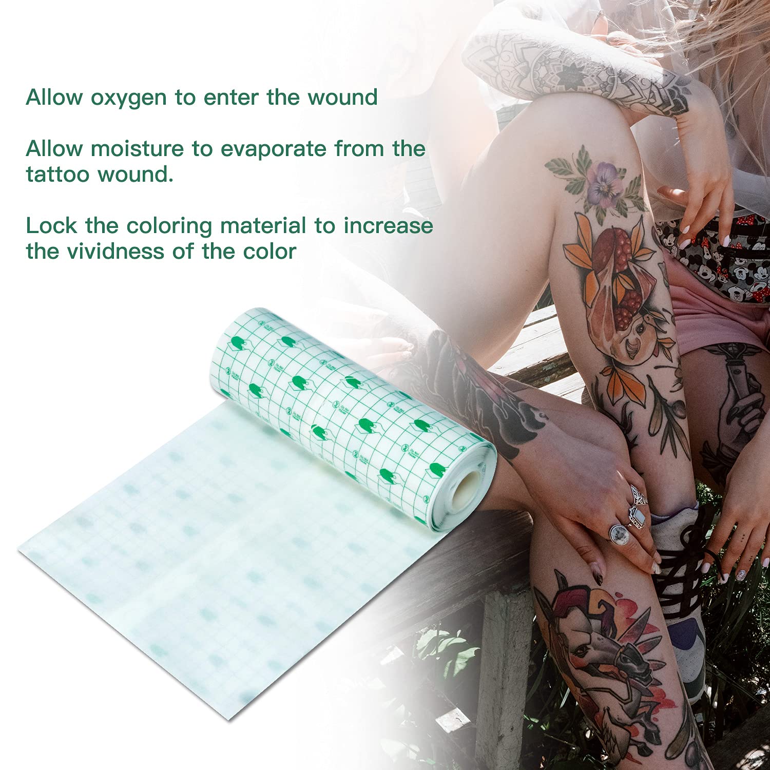 Tattoo Aftercare Waterproof Bandage 15cm X 1mtransparent Film  Dressingsecond Skin Healing Protective Clear Adhesive Bandages For Tattoo  Aftercare Reco  Fruugo AE