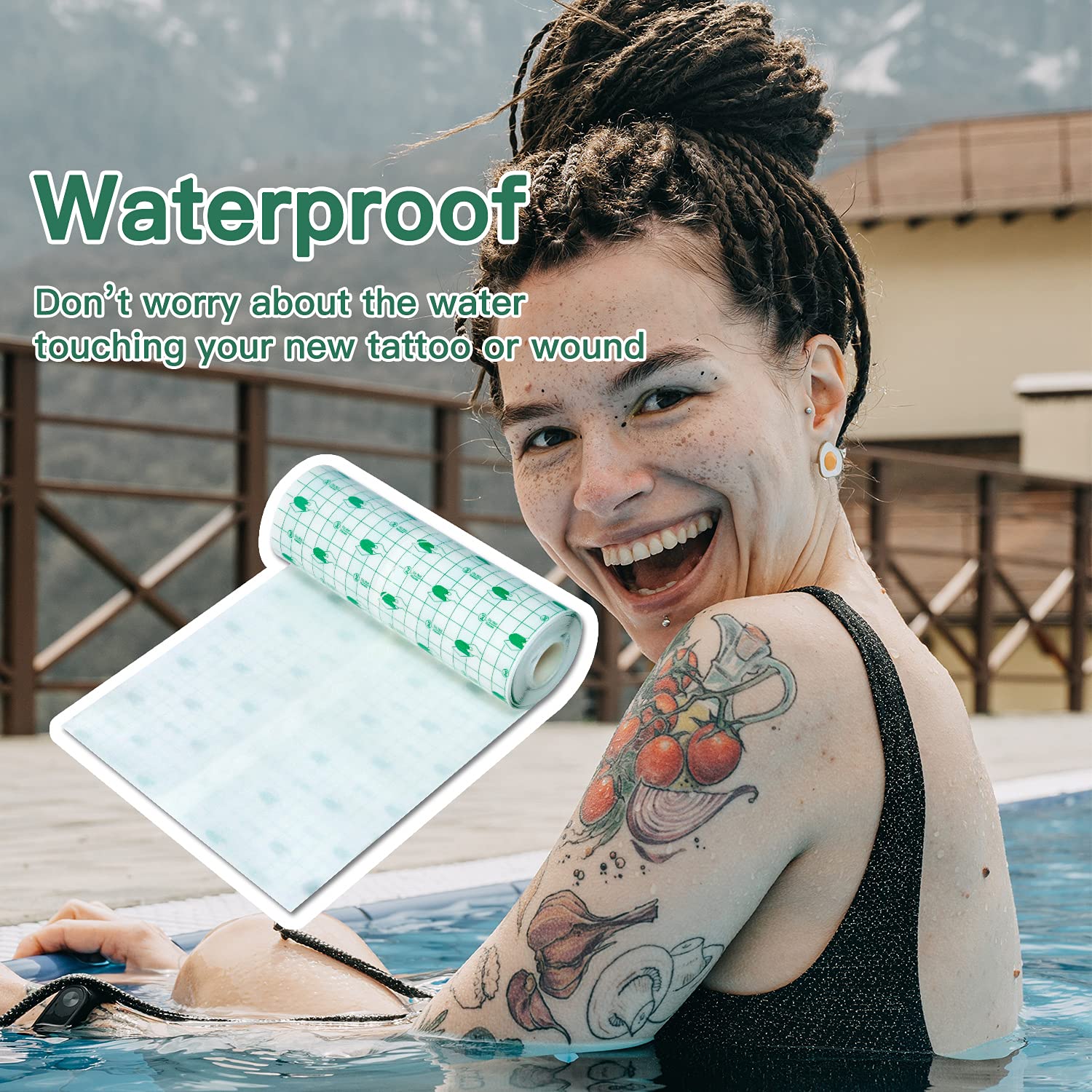Buy Tattoo Aftercare Waterproof Bandage Transparent Film Dressing Second  Skin Healing Protective Clear Adhesive Bandages Tattoo Supplies 6x2 Yard  KeyEntre Tattoo Bandage Roll 15CM200CM Online at desertcartINDIA