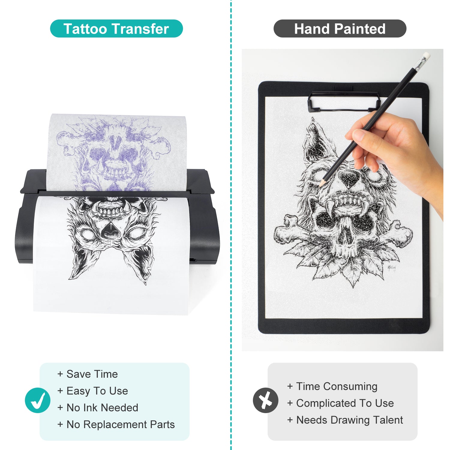 A4 Art Tattoos Paper DIY Waterproof Temporary Tattoo Skin Paper