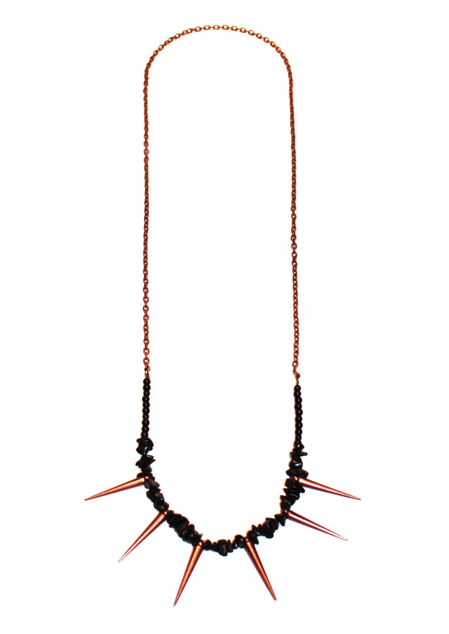 Earth Fire Stone Spike Necklace