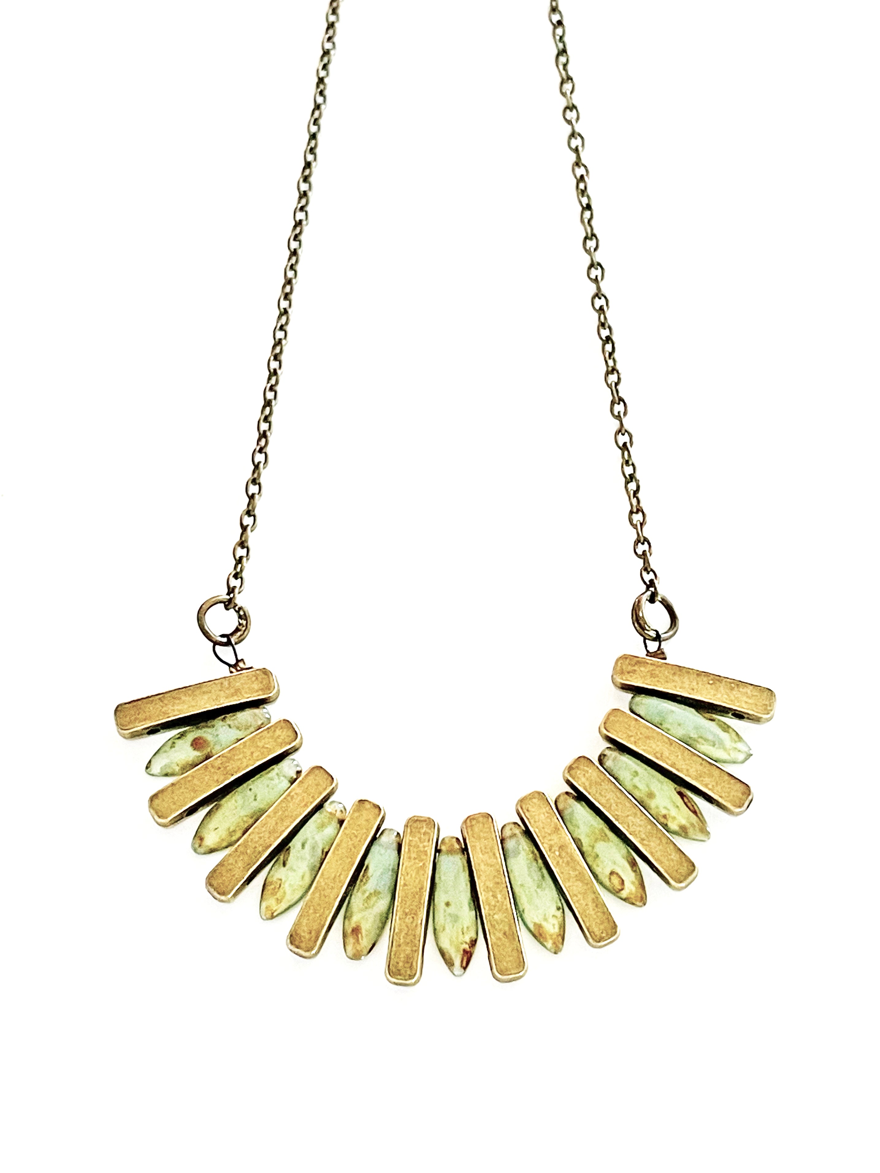 Awakened Bronze Fringe Necklace