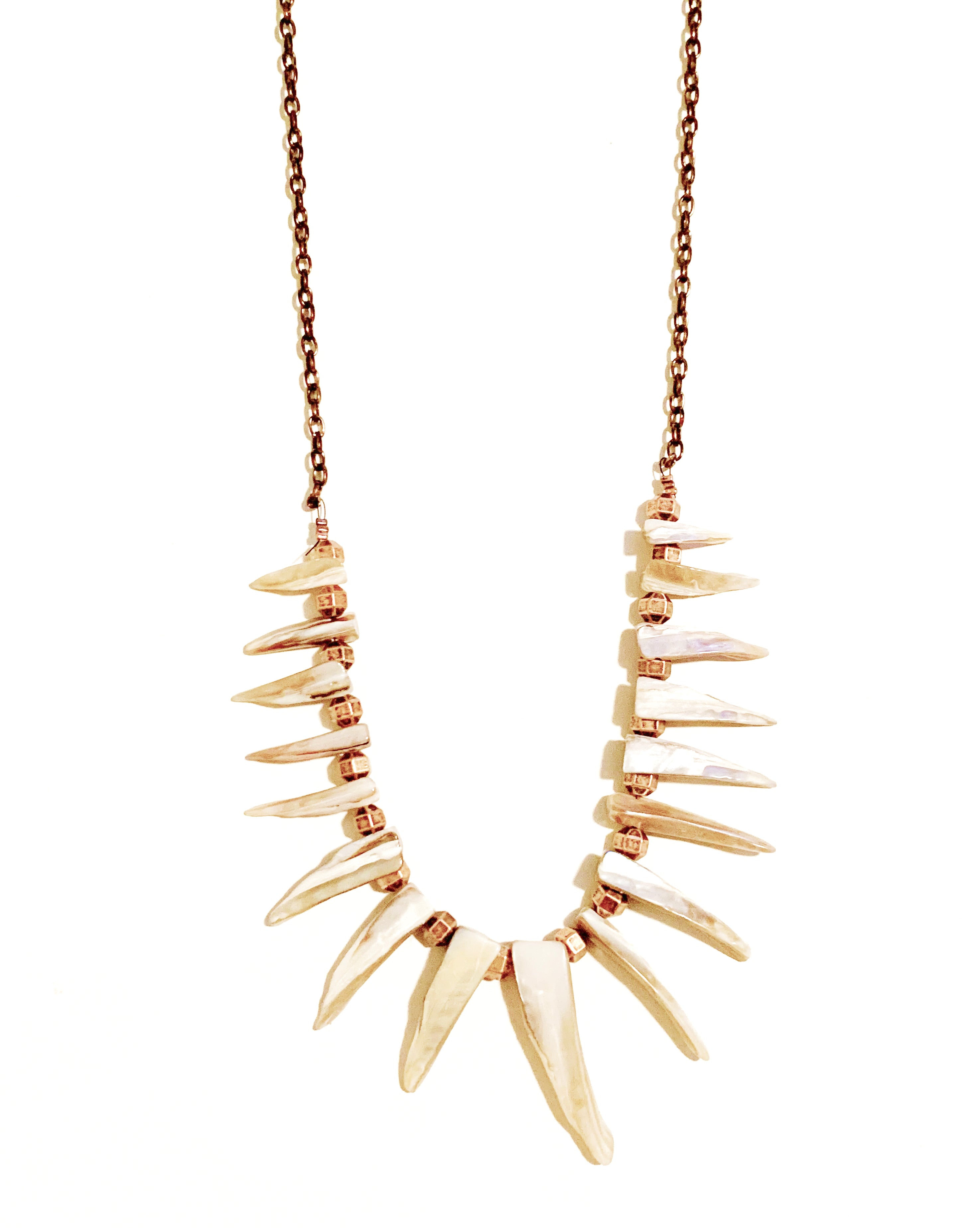 Ocean Soul Shell Fringe Necklace