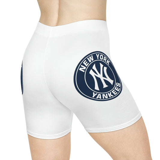 Womens Biker Shorts New York Yankees