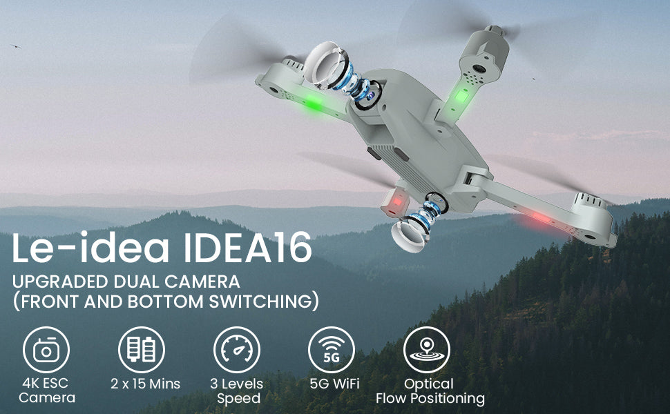 Drone With 1080p Camera, Idea16 Rc Drone With 2 Cameras/optical