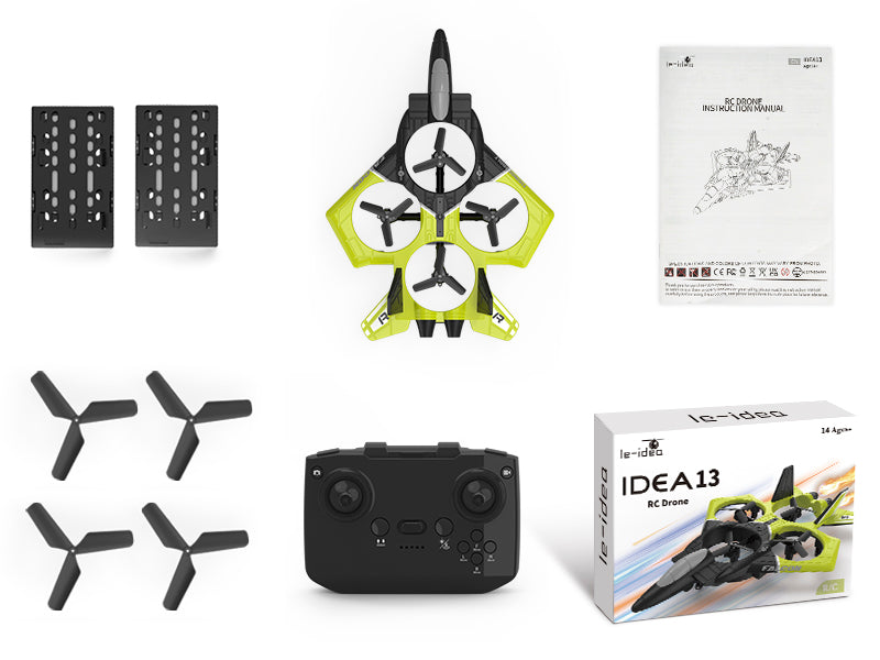 le-idea IDEA13 Drone RC Stunt Fighter Drone avec Lumières, Arrêt du