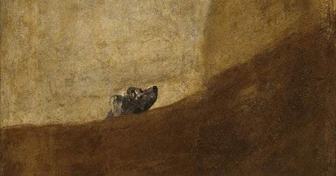 "The Dog" (1819-23) – von Francisco Goya