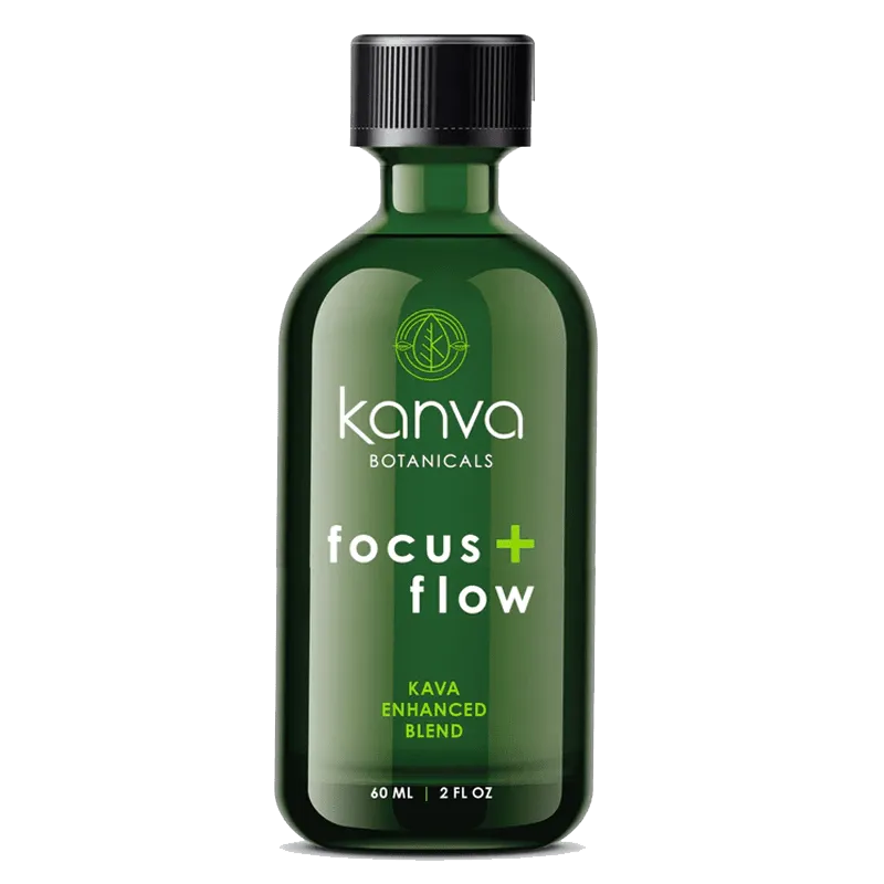 Kanva Focus and Flow Enhanced Blend Kratom Shot – 60ml I Display box of 12
