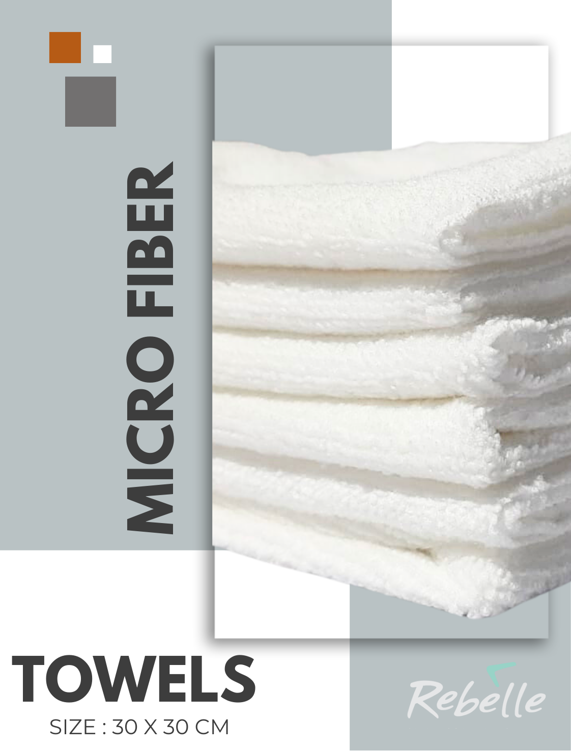 Microfiber Towels - Best Cleaning Cloth, Rebelle Pads